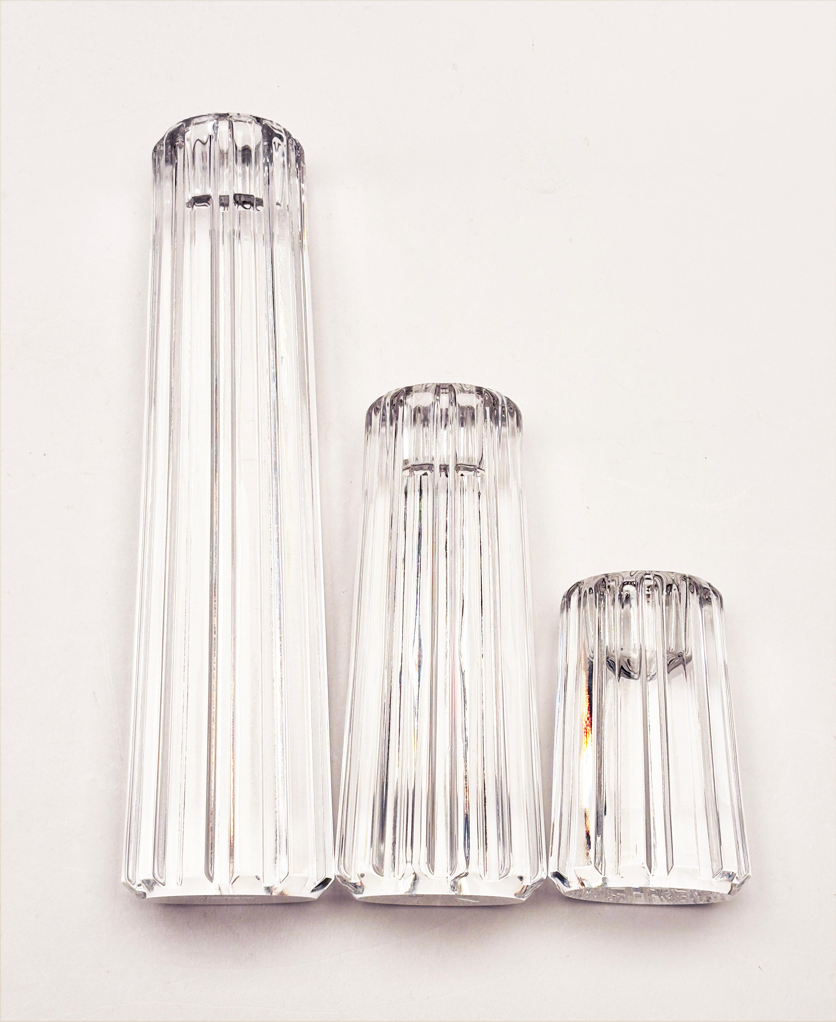 Tiffany & Co. Trio di candele di cristallo in vendita 2