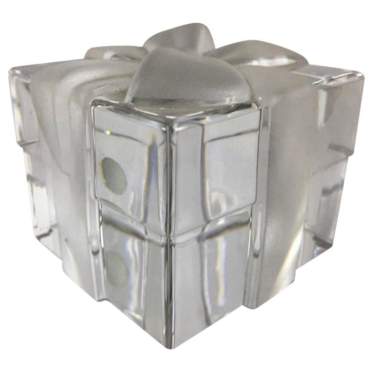Tiffany and Co. Crystal Gift Box Paperweight at 1stDibs tiffany