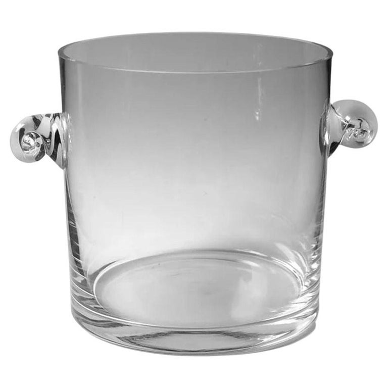 Tiffany Co Crystal Glass Champagne Ice Bucket 1980's