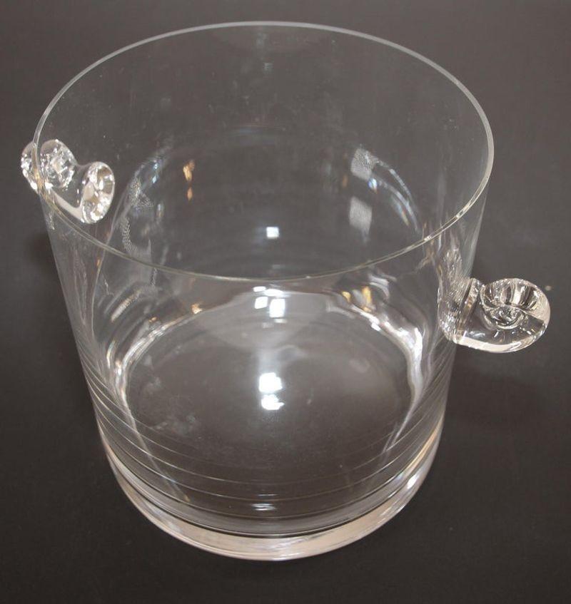 Tiffany & Co Crystal Glass Champagne Ice Bucket 1980's For Sale 1