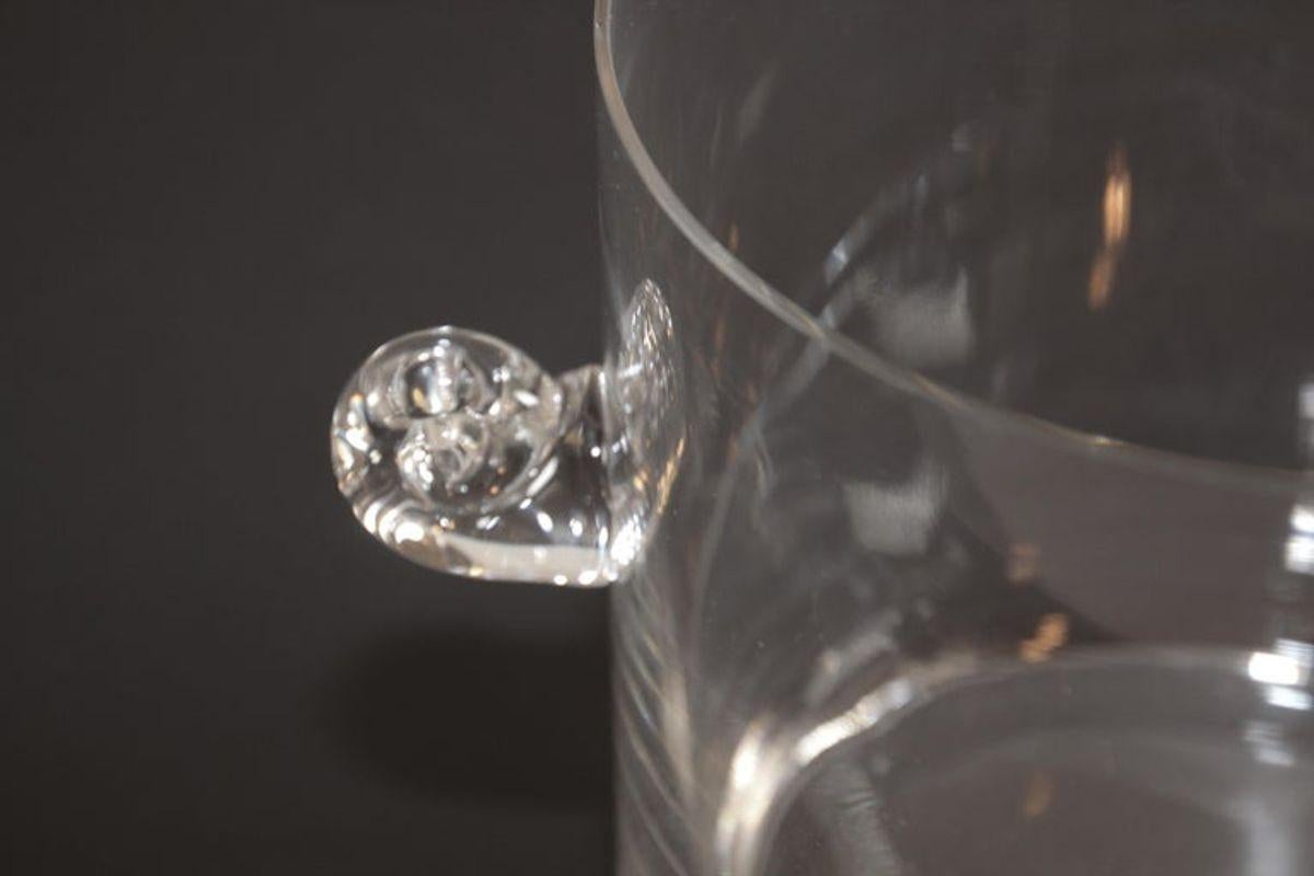 Fait main Seau à glace à champagne en cristal Tiffany & Co des années 1980 en vente