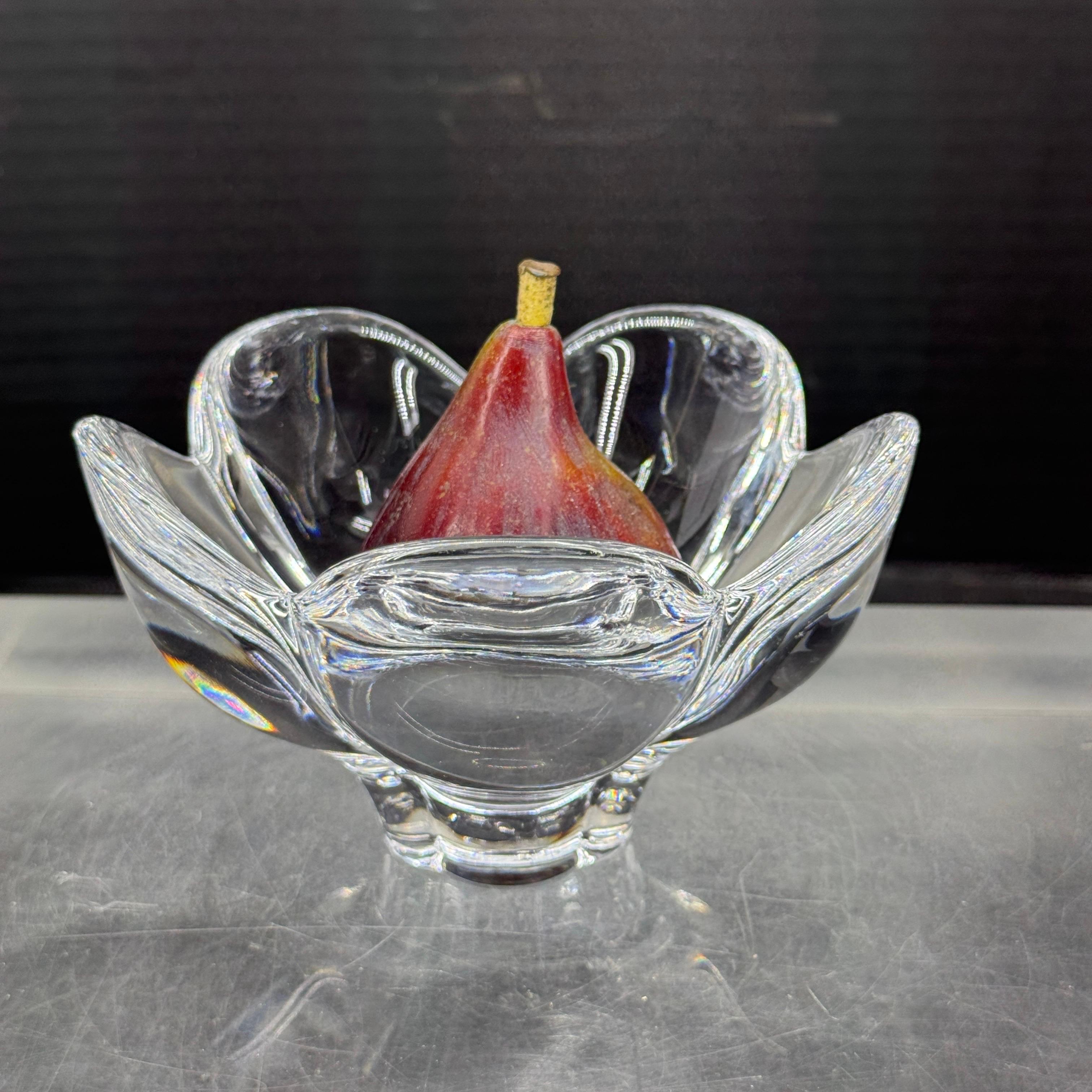 Tiffany & Co Crystal Lotus Flower Glass Bowl 4