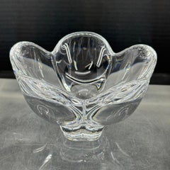 Tiffany & Co Crystal Lotus Flower Glass Bowl