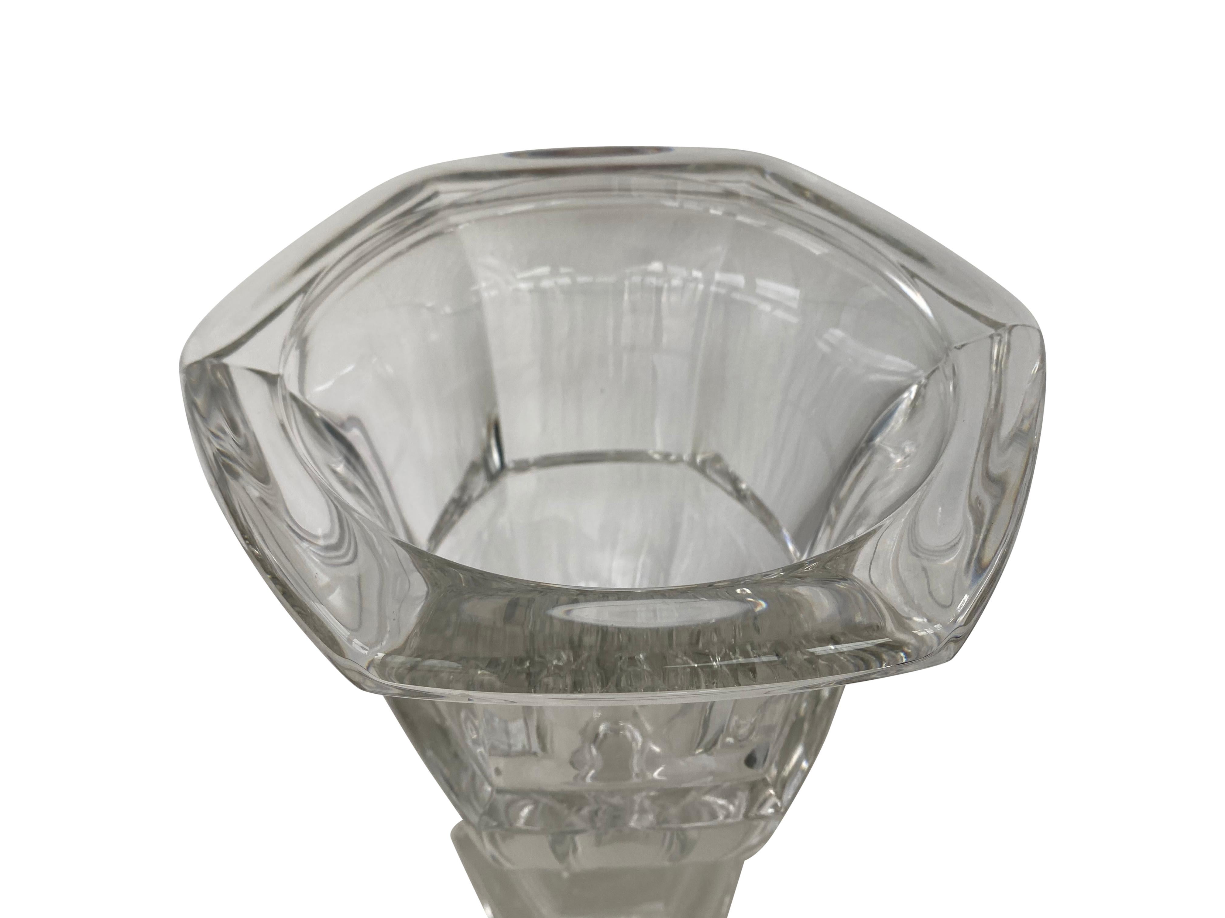 Tiffany & Co. Vase aus Kristall in Campana-Form (amerikanisch) im Angebot