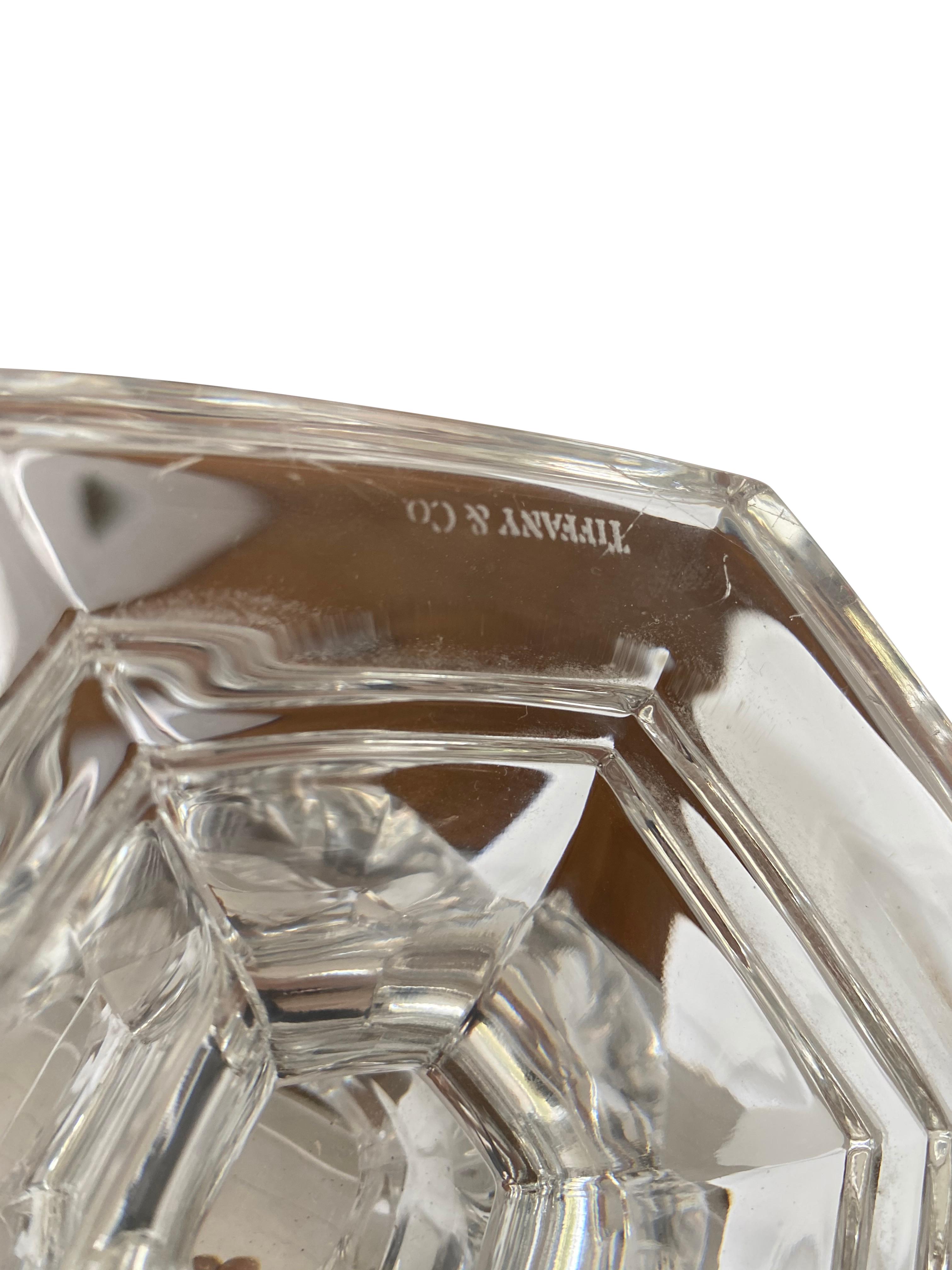 Tiffany & Co. Crystal Vase of Campana Form In Good Condition For Sale In Brooklyn, NY