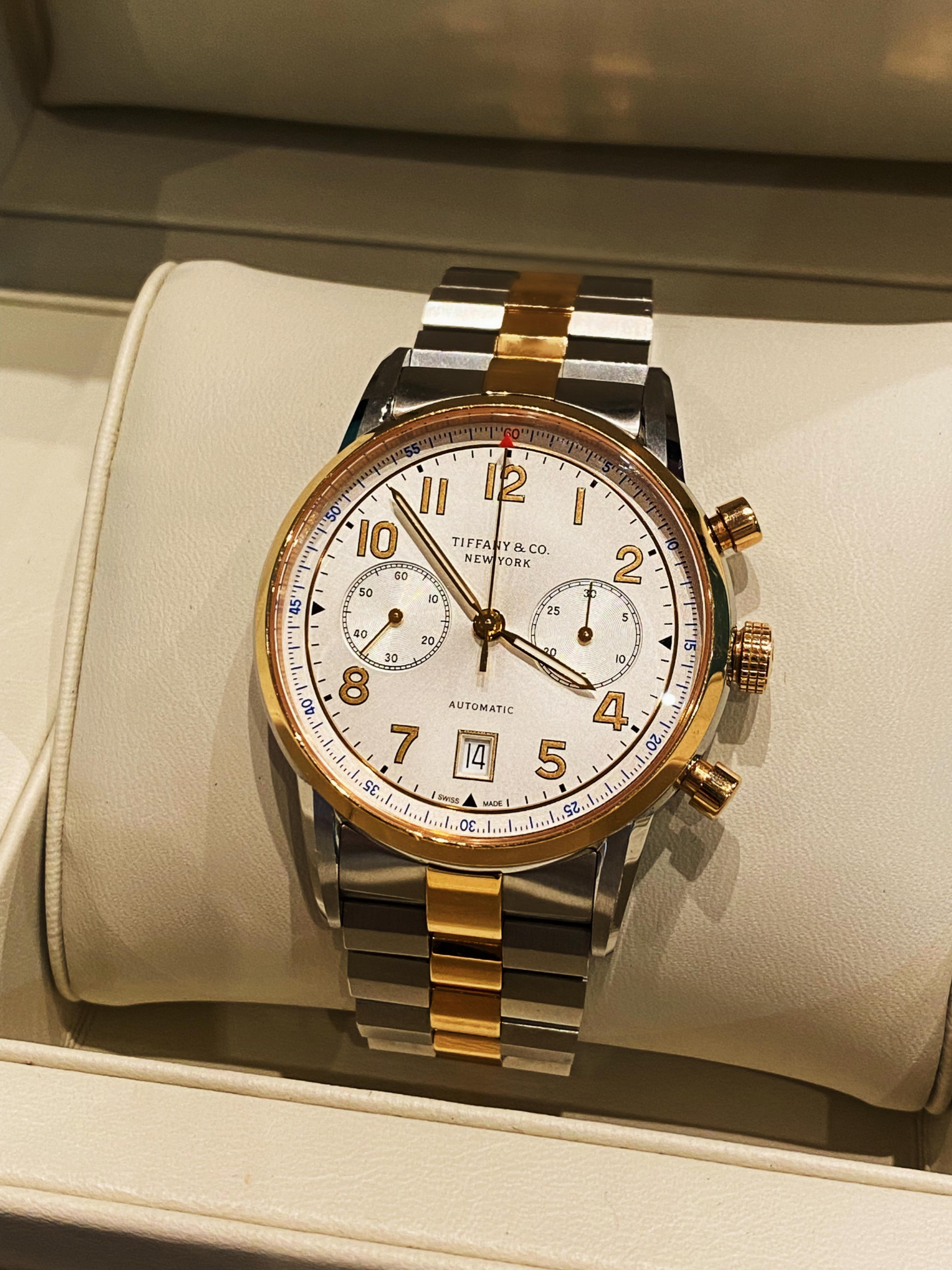 Moderne Golding & Co CT60 Chronograph 18K Rose Gold & S/Steel Automatic 42mm Mens' Watch