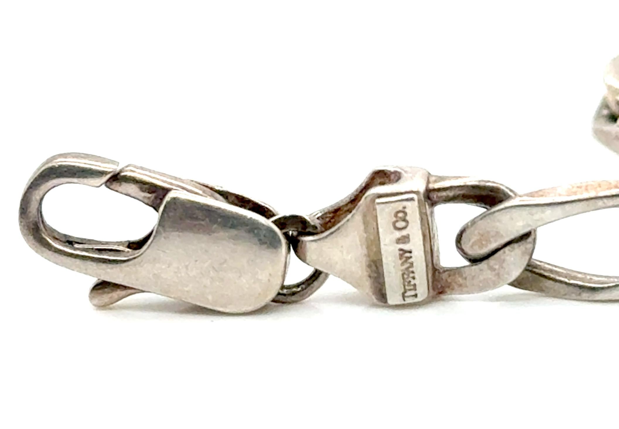Tiffany & Co. Cuban Link Figaro Bracelet Sterling Silver 18K Yellow Gold 1
