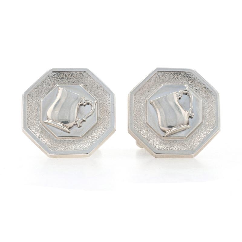 Brand: Tiffany & Co.

Metal Content: Guaranteed Sterling Silver as stamped

Each Cufflink's Face: 15/16