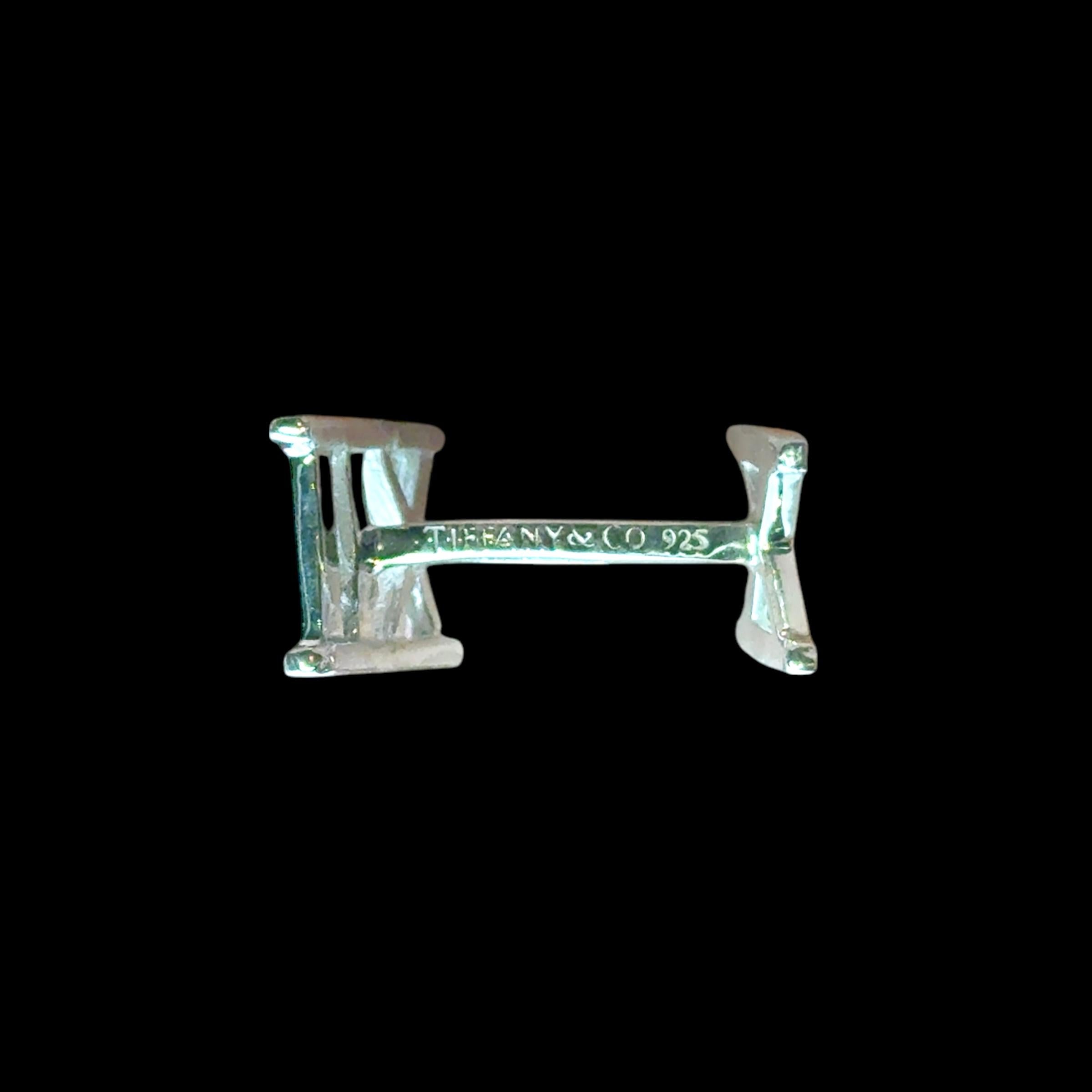 Tiffany & Co Cufflinks Sterling Silver 6.20 Grams Estate For Sale 2