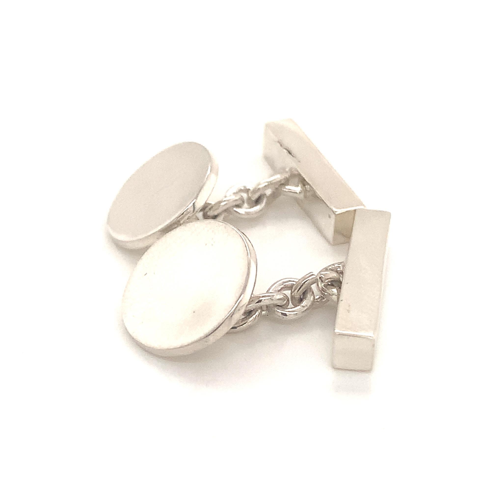 Tiffany & Co. Estate Cufflinks Sterling Silver 925 10.9 Grams 2