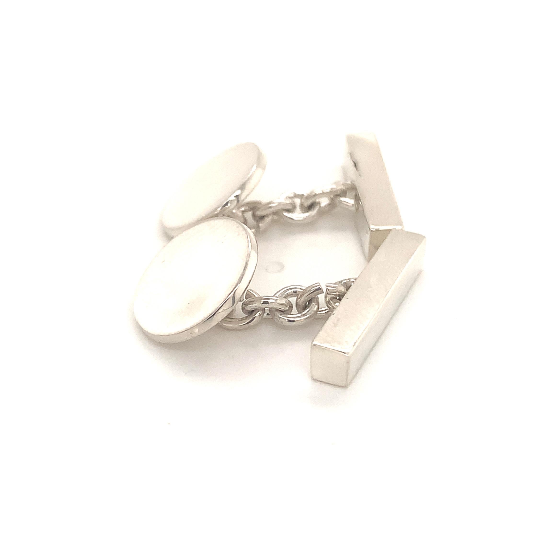 Tiffany & Co. Estate Cufflinks Sterling Silver 925 10.9 Grams 5