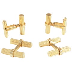 Tiffany 
Co. Cufflinks Vintage Yellow Gold 14 Karat