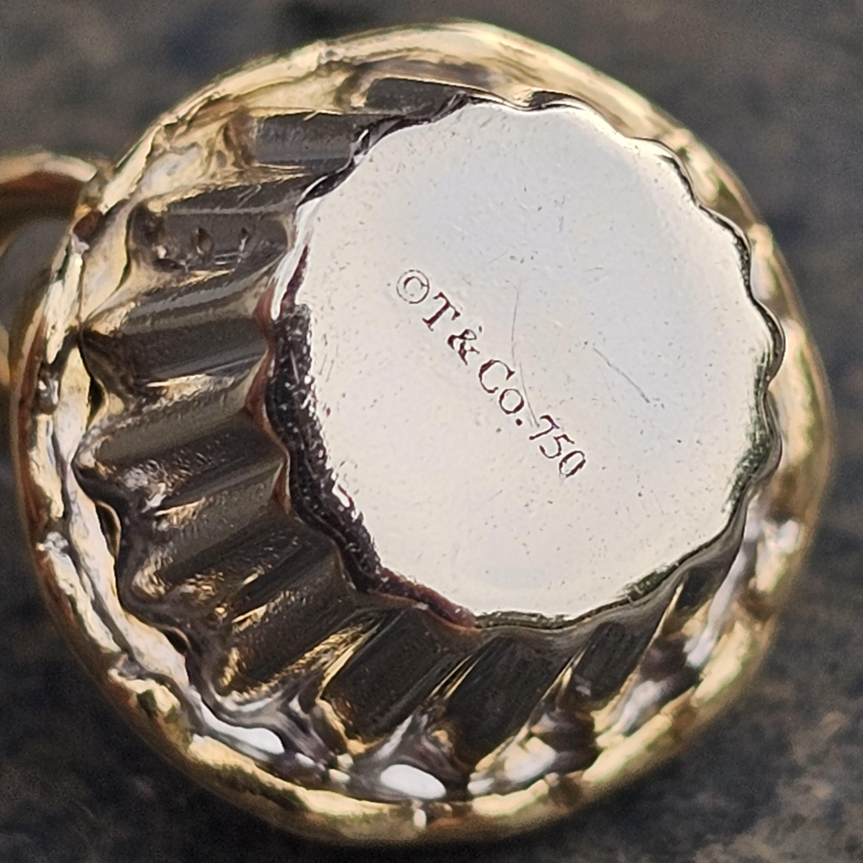 Tiffany & Co. Cupcake Charme 18k Gelb Weißgold Edelstein Sprinkles 5,2g Selten im Angebot 3