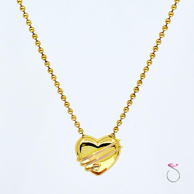 tiffany puffy heart necklace