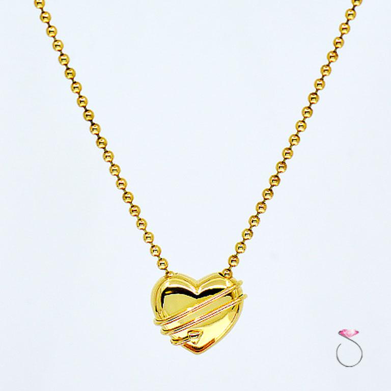Tiffany and Co. Cupid Heart and Arrow 18k Yellow Gold ...