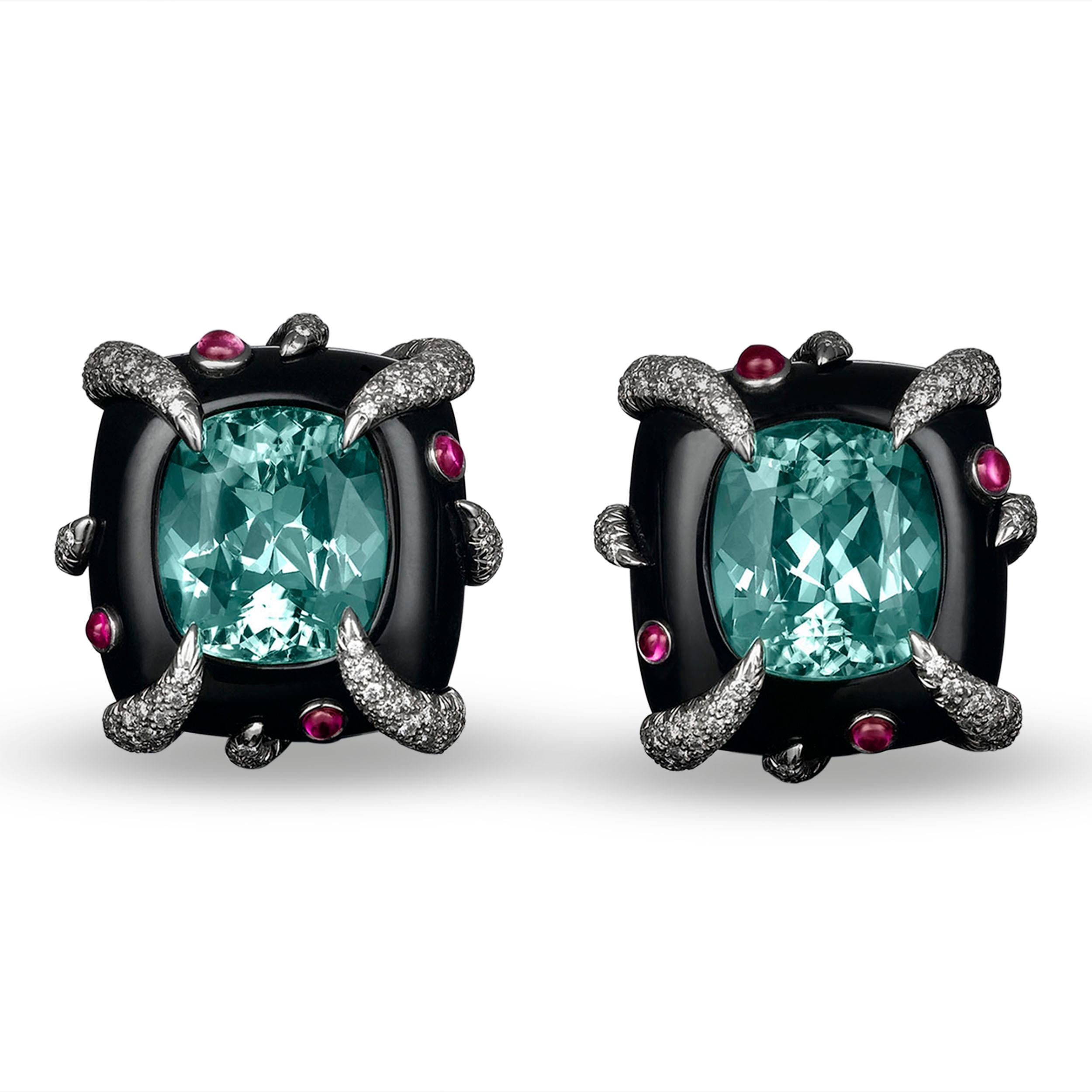 Retro Tiffany & Co. Cuprian Tourmaline Earrings