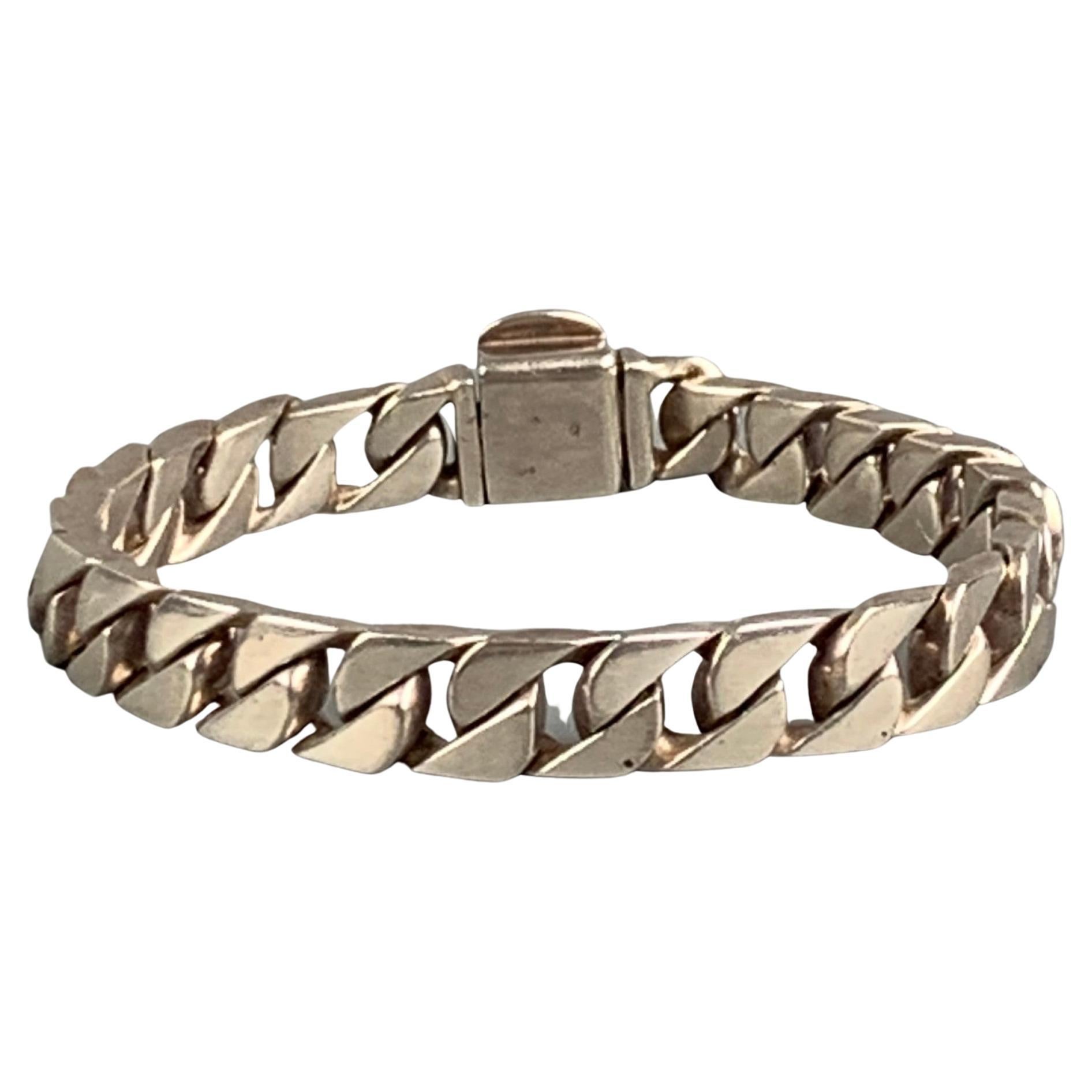 Curb Chain Sterling Silver Bracelet for Men – Haus of Design