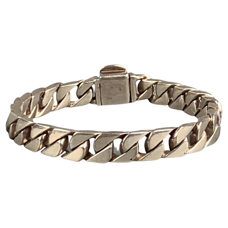 TIFFANY and CO. Curb Link Sterling Silver Bracelet at 1stDibs | tiffany  curb link bracelet, curb link bracelet tiffany, tiffany and co curb link  bracelet