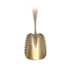 Tiffany & Co Custom Engraved Sterling Silver Gold Wash Bowl Berry Serving Scoop