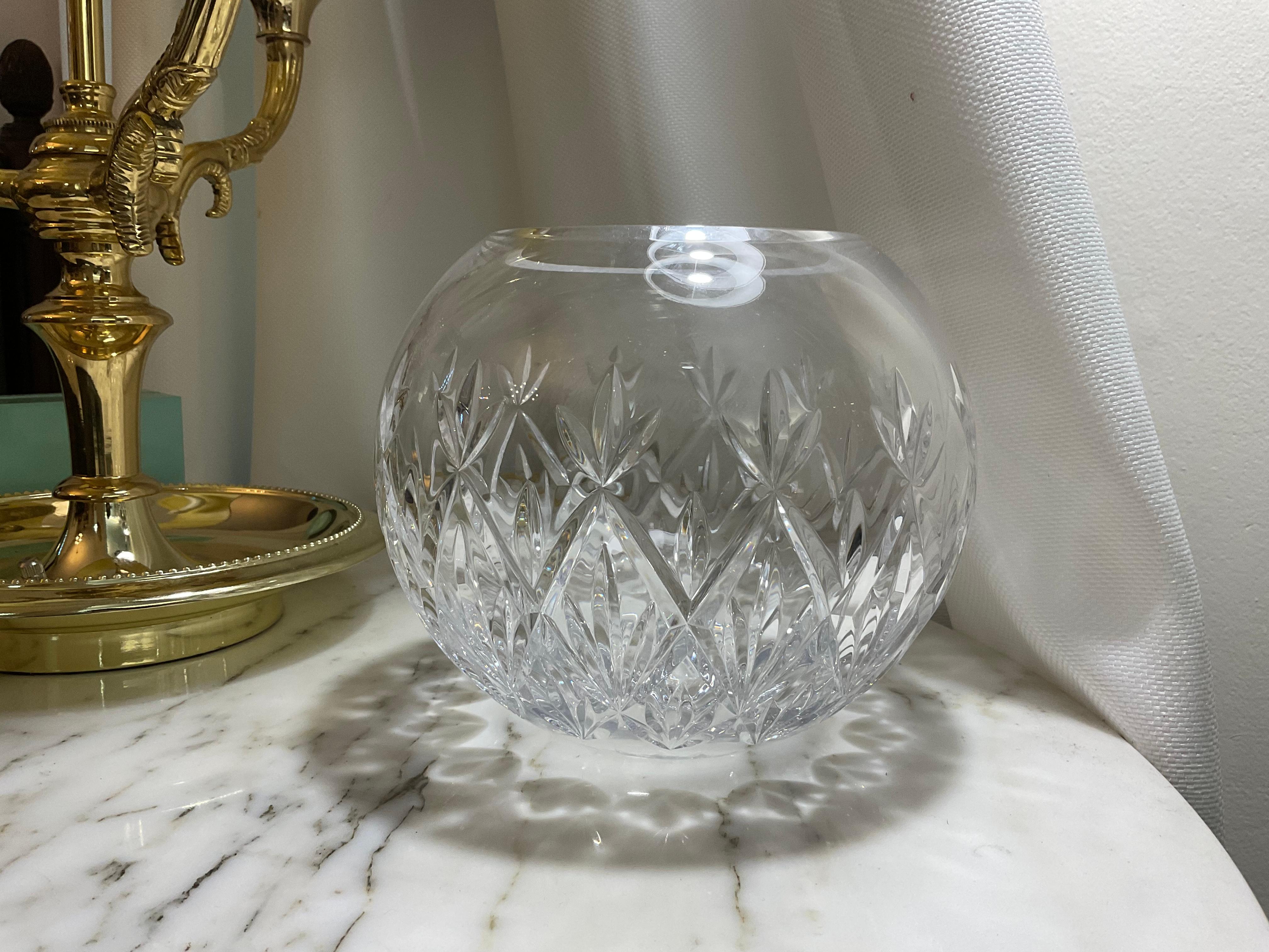 Other Tiffany & Co. Cut Clear Crystal Round Bowl Vase