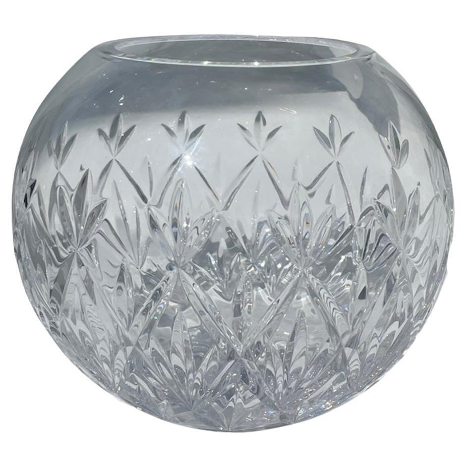 Tiffany & Co. Cut Clear Crystal Round Bowl Vase
