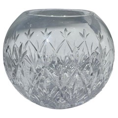 Tiffany & Co. Runde Schale/ Vase aus klarem Kristall im Schliff