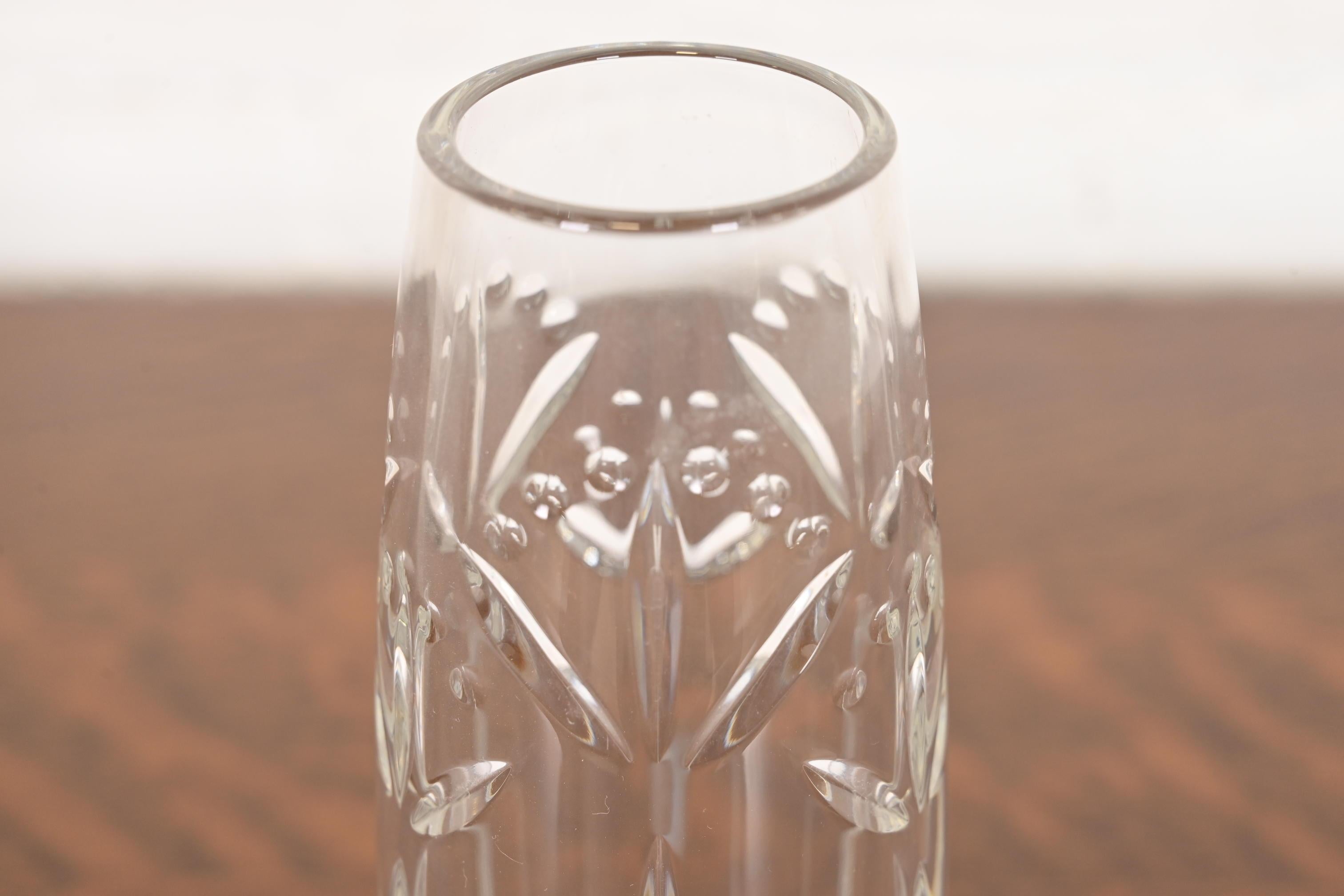 Tiffany & Co. Cut Crystal Vase In Good Condition For Sale In South Bend, IN