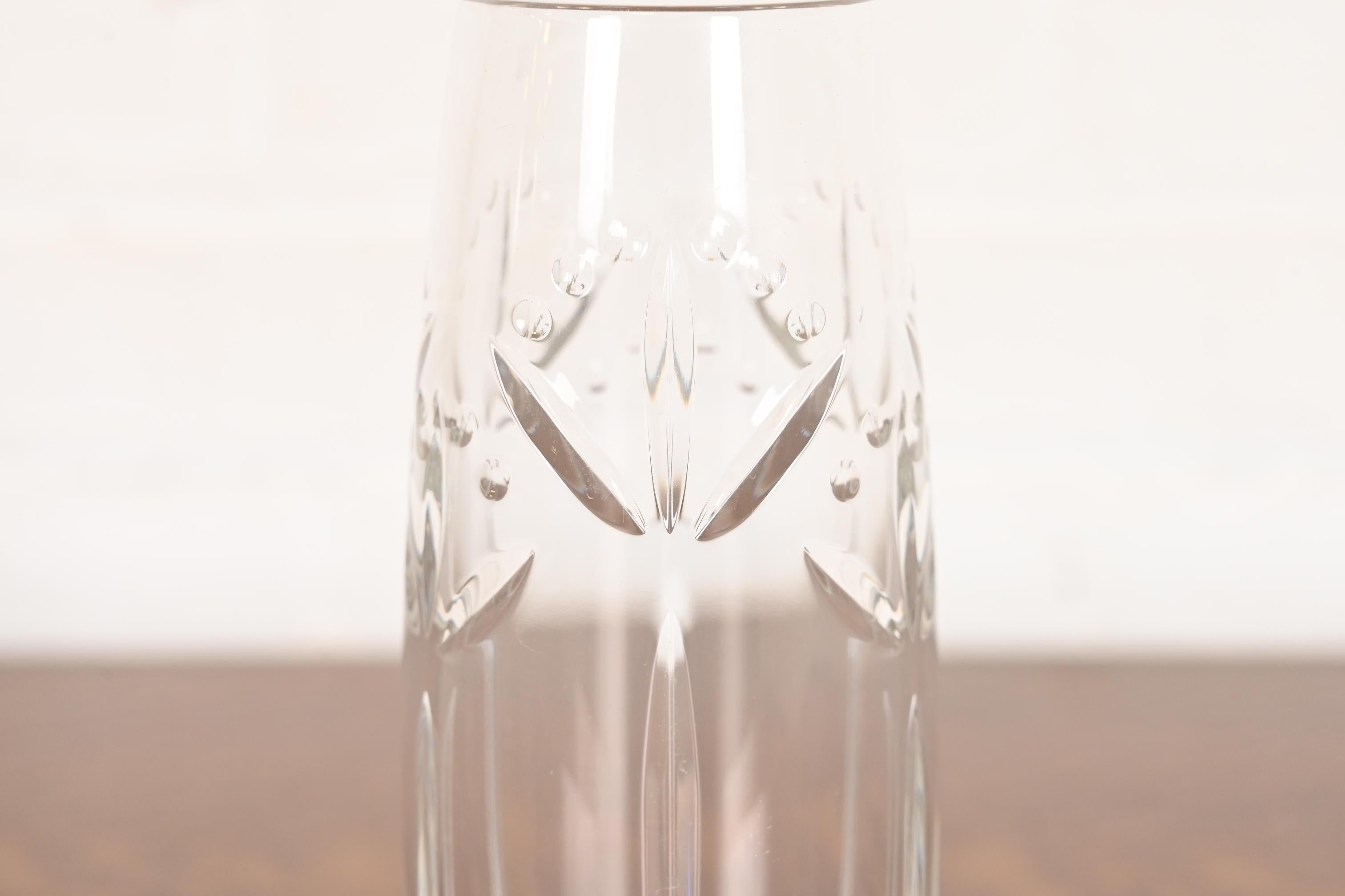20th Century Tiffany & Co. Cut Crystal Vase For Sale