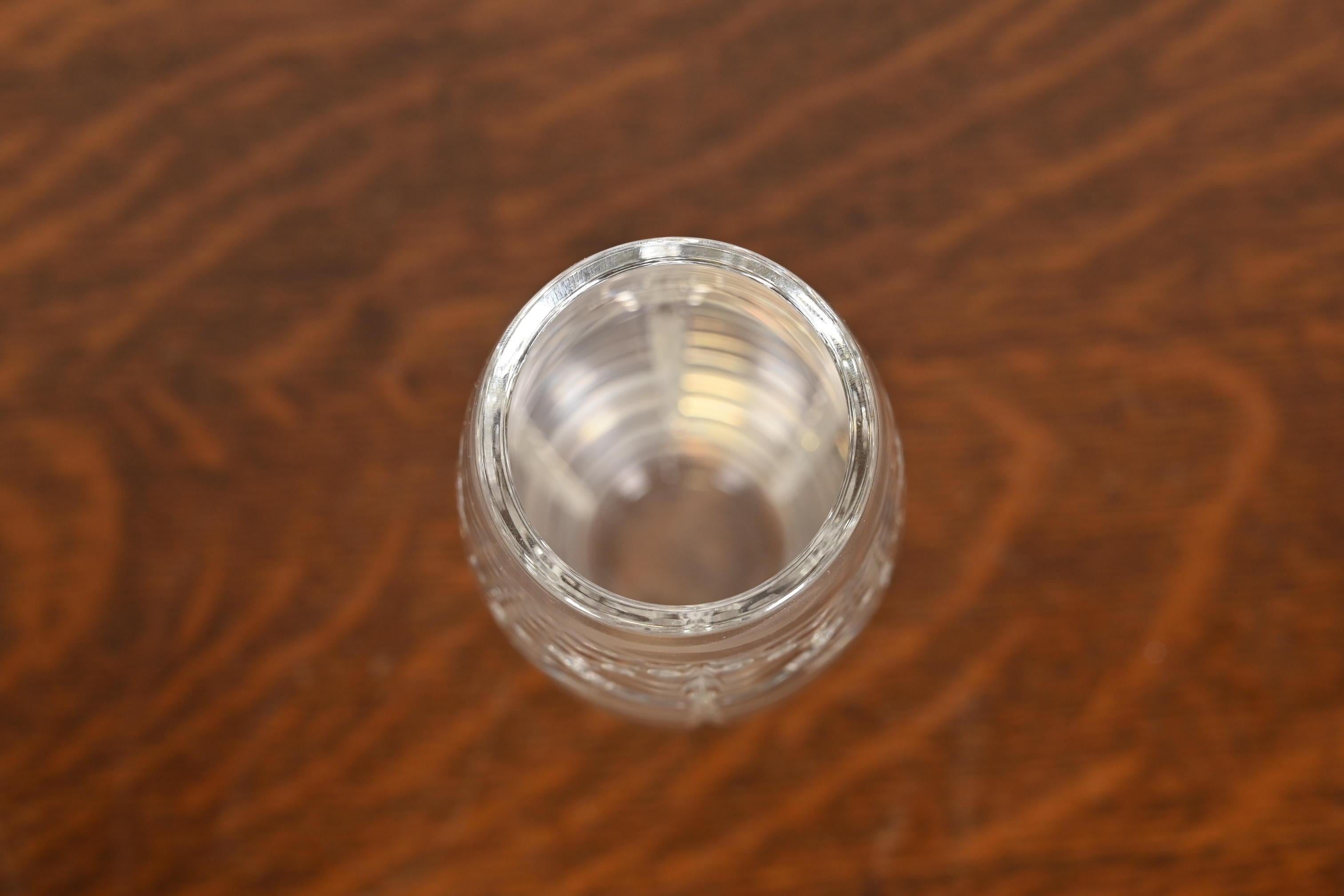Tiffany & Co. Cut Crystal Vase For Sale 2