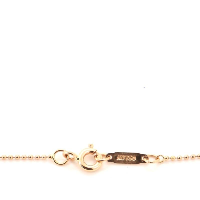 Women's Tiffany & Co. Daisy Key Pendant Necklace 18 Karat Rose Gold with Diamond