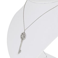 Tiffany & Co. Daisy Platinum Diamond Key Pendant