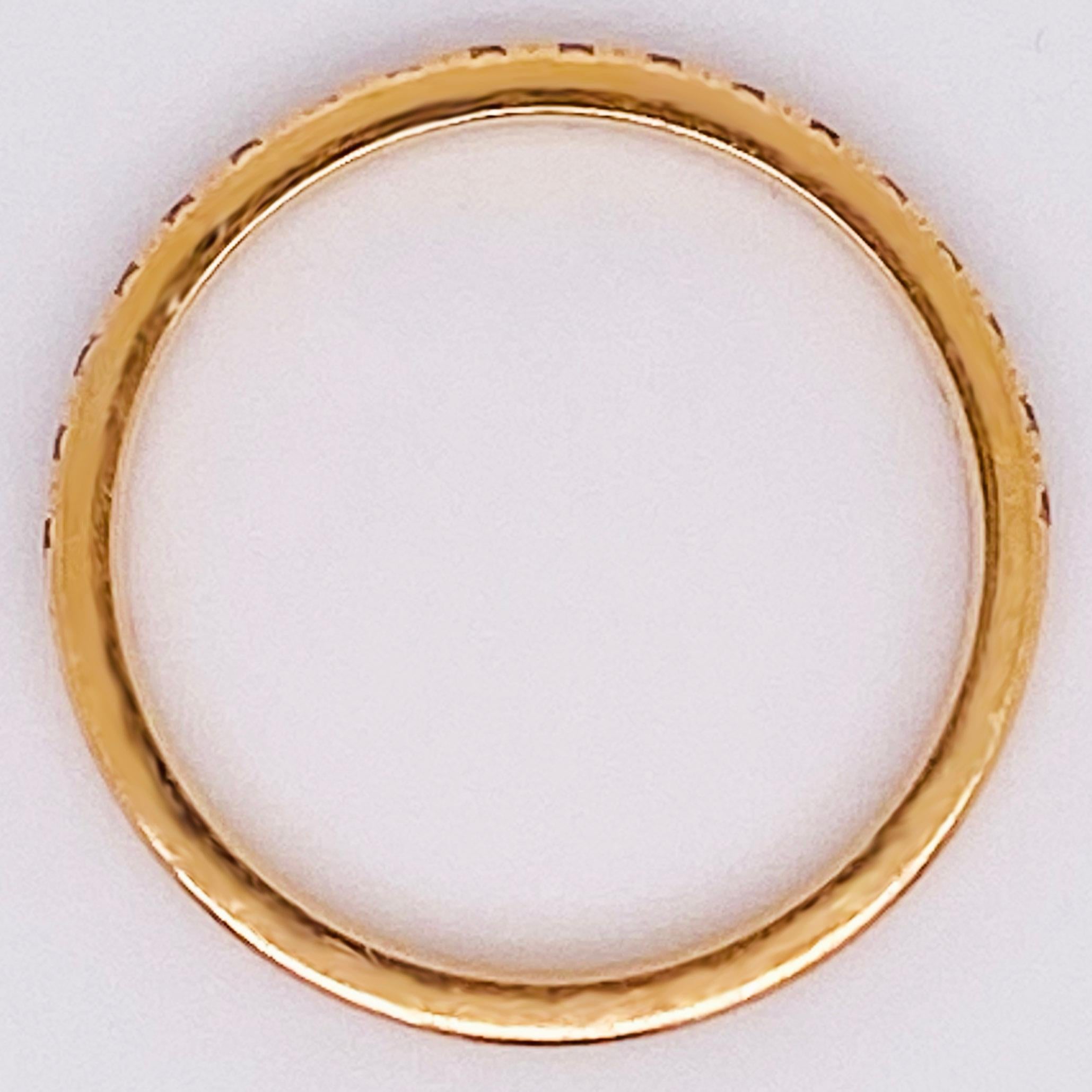 Tiffany & Co. Diamond 18 Karat Gold Band, Rose Gold Tiffany & Co. Ring .30 Carat In Excellent Condition In Austin, TX
