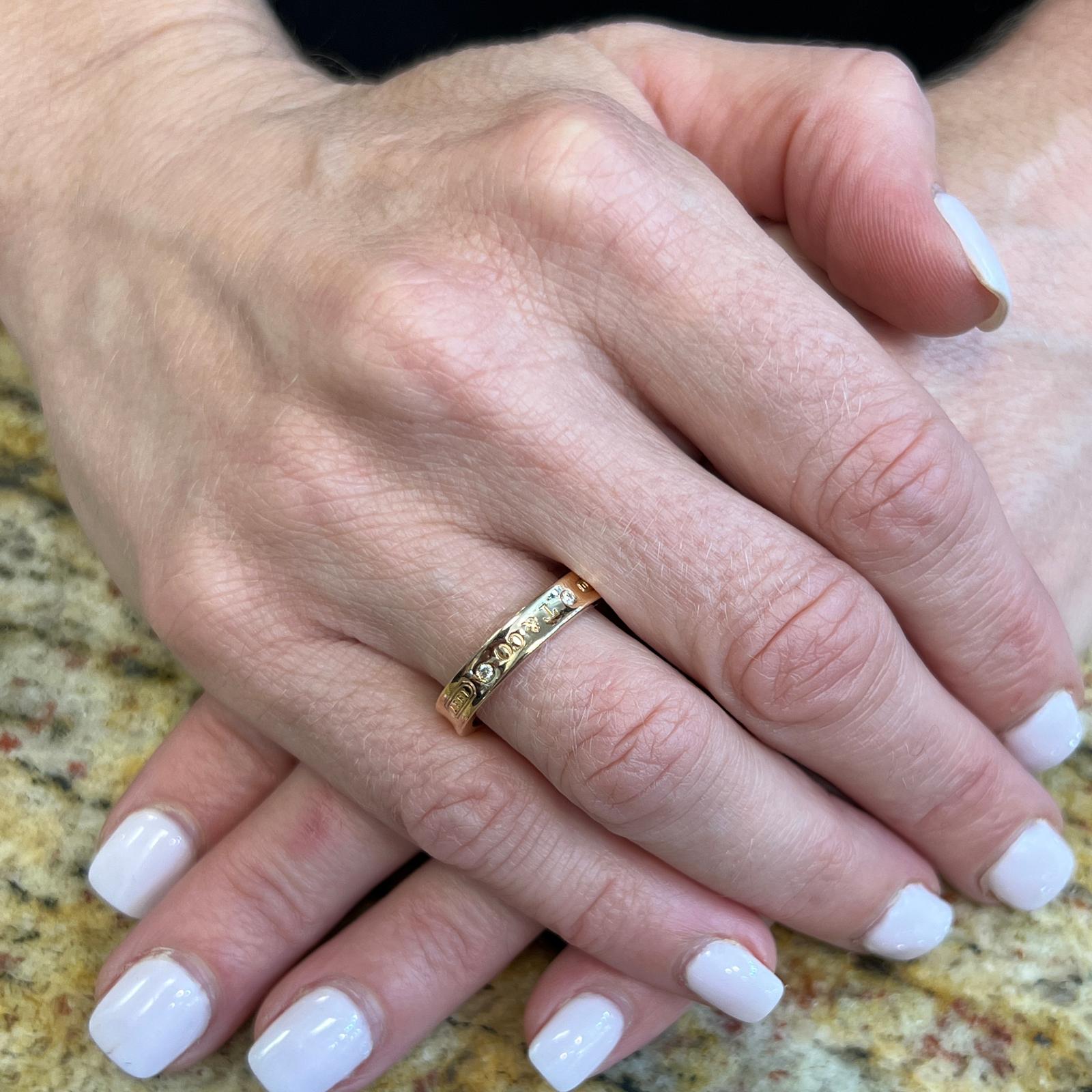 tiffany 1837 ring gold