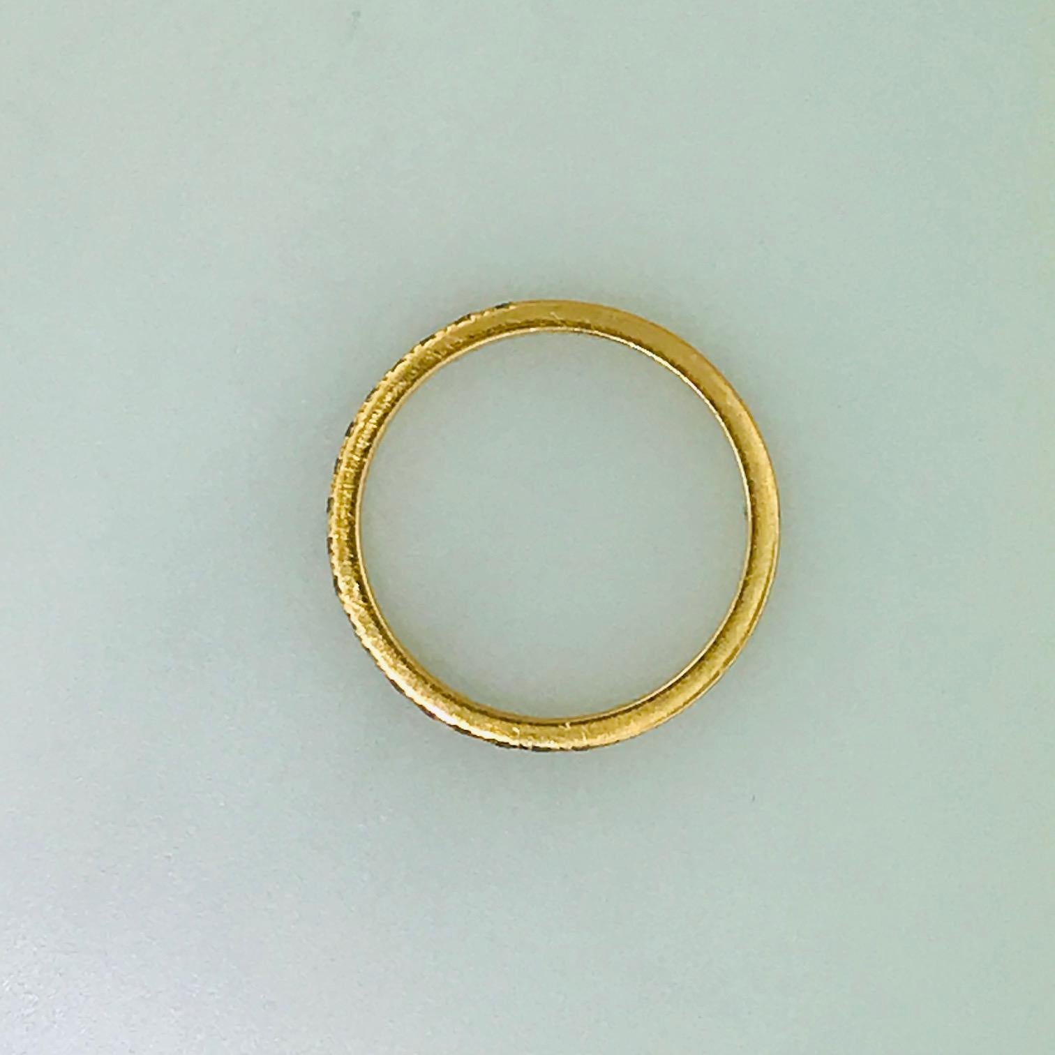 Tiffany Wedding Band 18k Rose Gold Tiffany & Co. Ring, .30 carat diamond weight 5