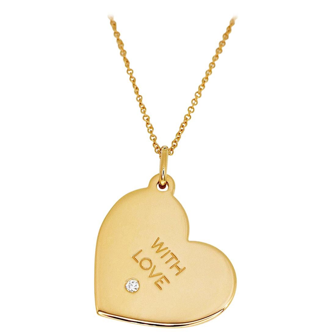 Louis Vuitton Dog Tag Rose Gold Necklace at 1stdibs