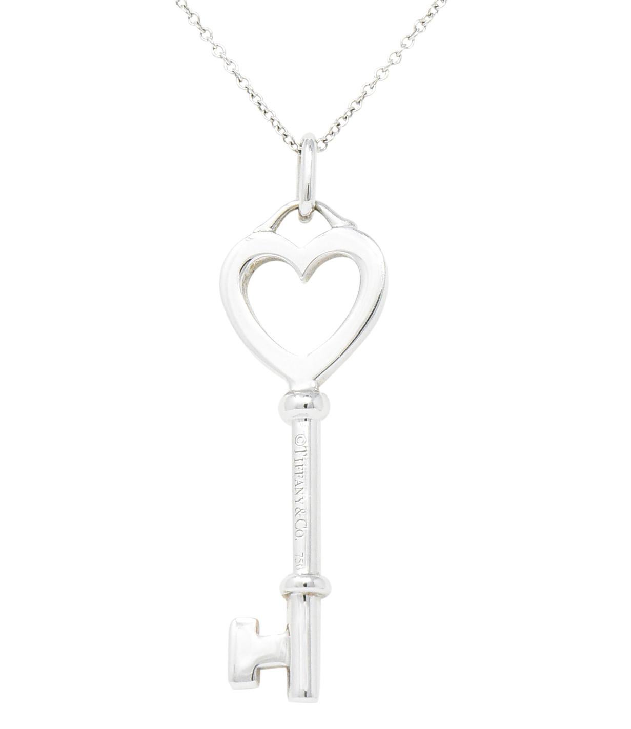 tiffany gold heart necklace