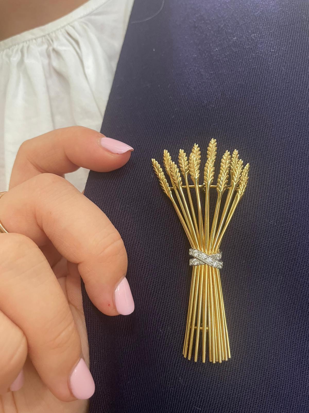wheat brooch