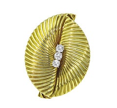 Tiffany & Co Diamond 18k Gold Pin