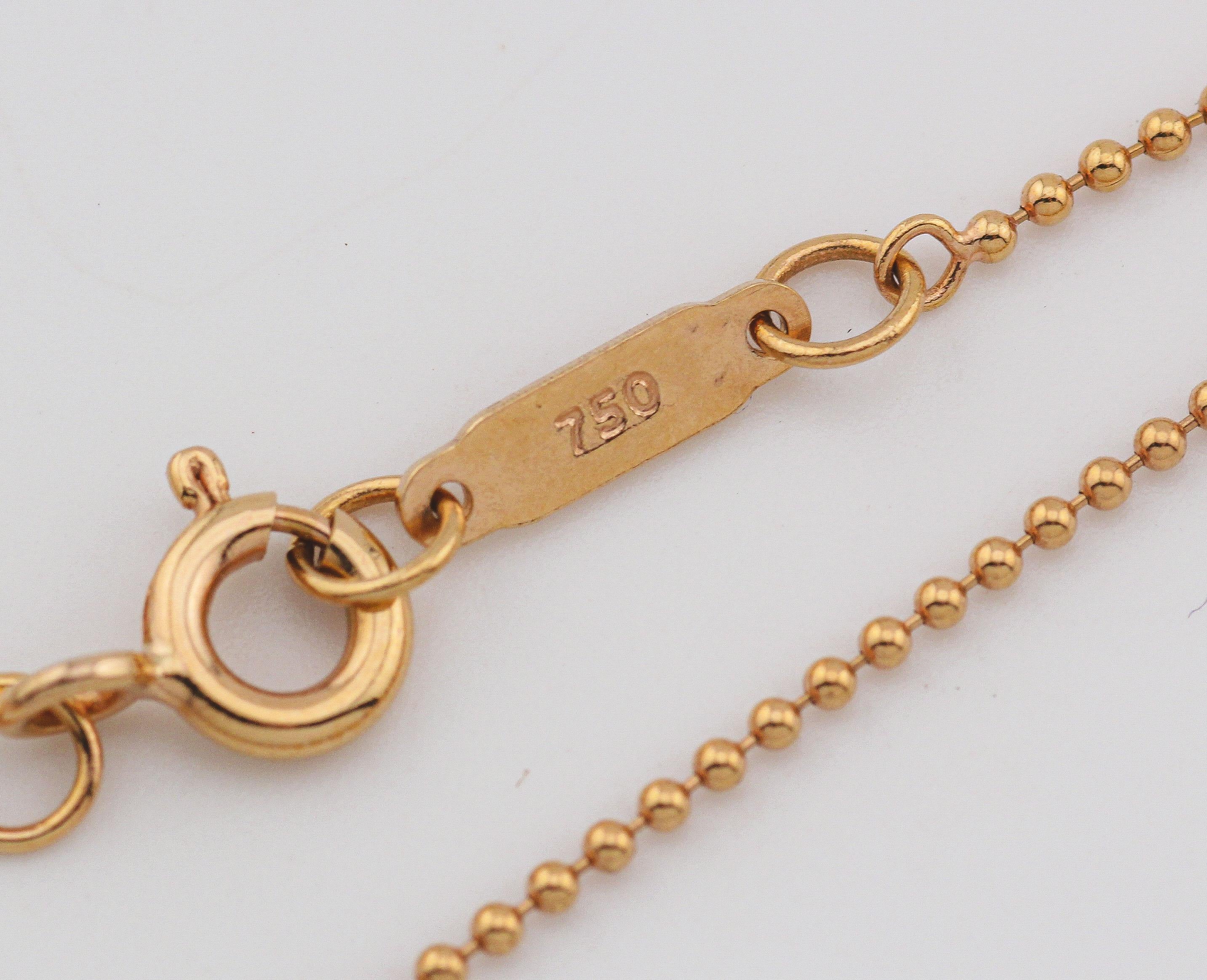 Tiffany & Co. Diamond 18K White Pink Gold Love Charm Pendant Necklace For Sale 1