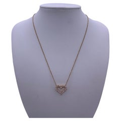 Tiffany & Co. Diamond 18k yellow gold Heart Pendant Necklace
