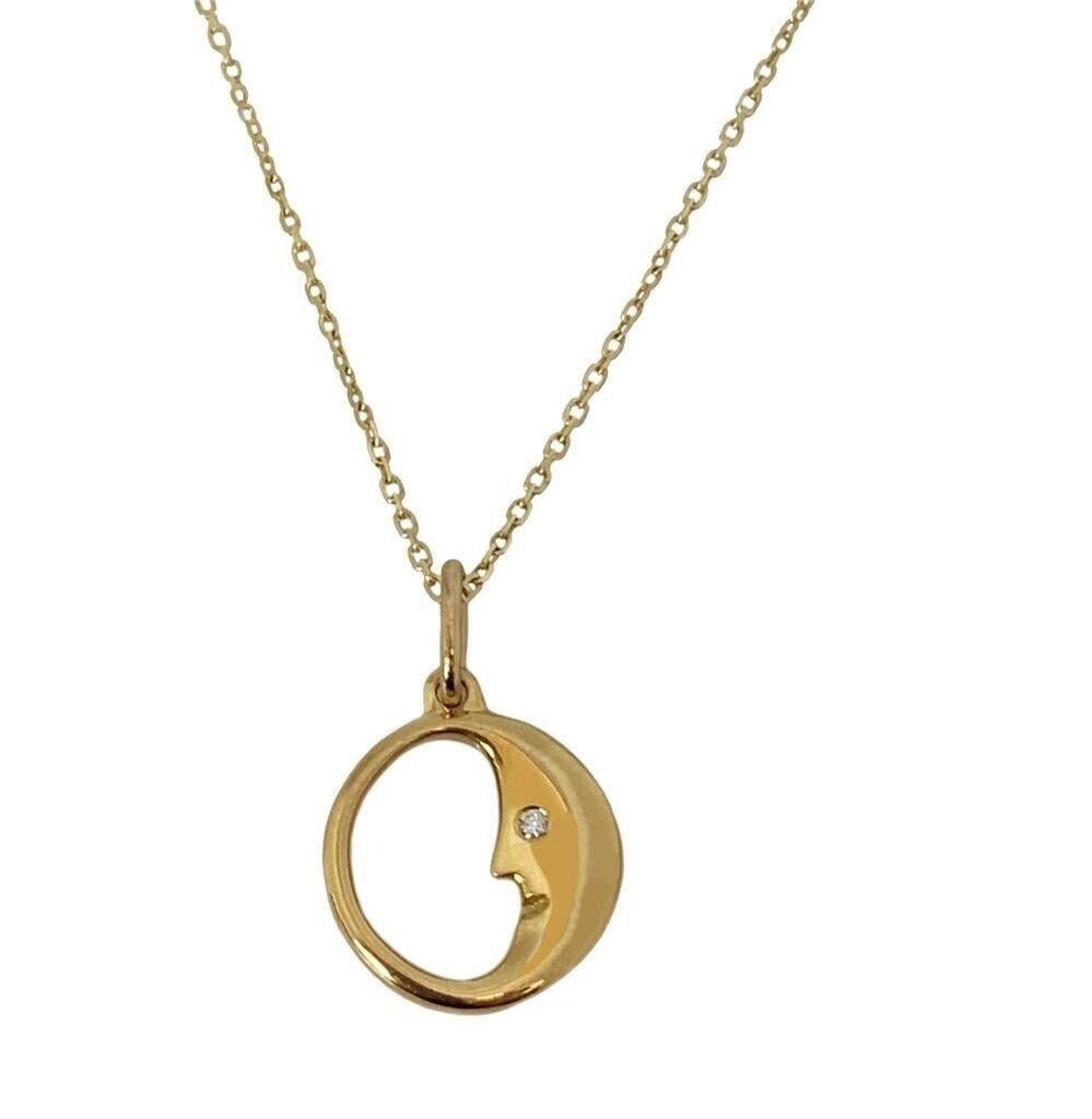 Starry Night Crescent Moon Necklace in Sterling Silver - Landing Company