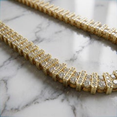Tiffany & Co. Diamond 30 Carat 18k Yellow Gold Necklace