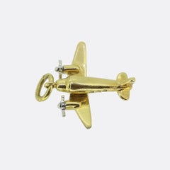 Tiffany & Co. Diamond Airplane Charm Pendant