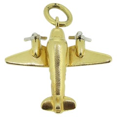 Tiffany & Co. Diamond Airplane Charm Pendant