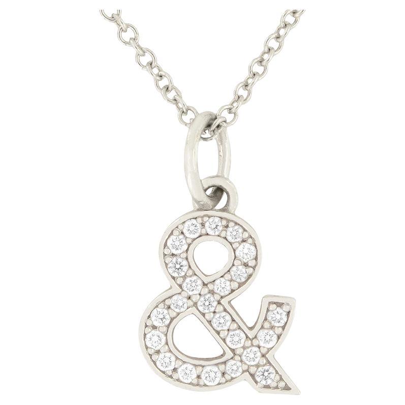Tiffany & Co. Diamond Ampersand Pendant