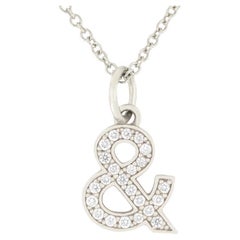 Tiffany & Co. Diamond Ampersand Pendant