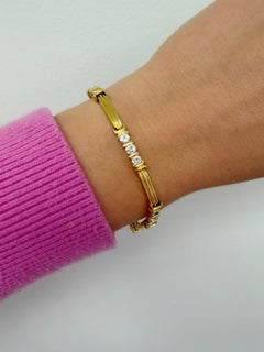 Tiffany & Co. Diamond and 18k Yellow Gold Bracelet