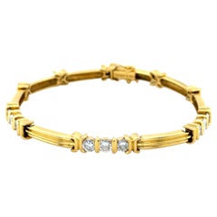Tiffany & Co. Diamond and 18k Yellow Gold Bracelet