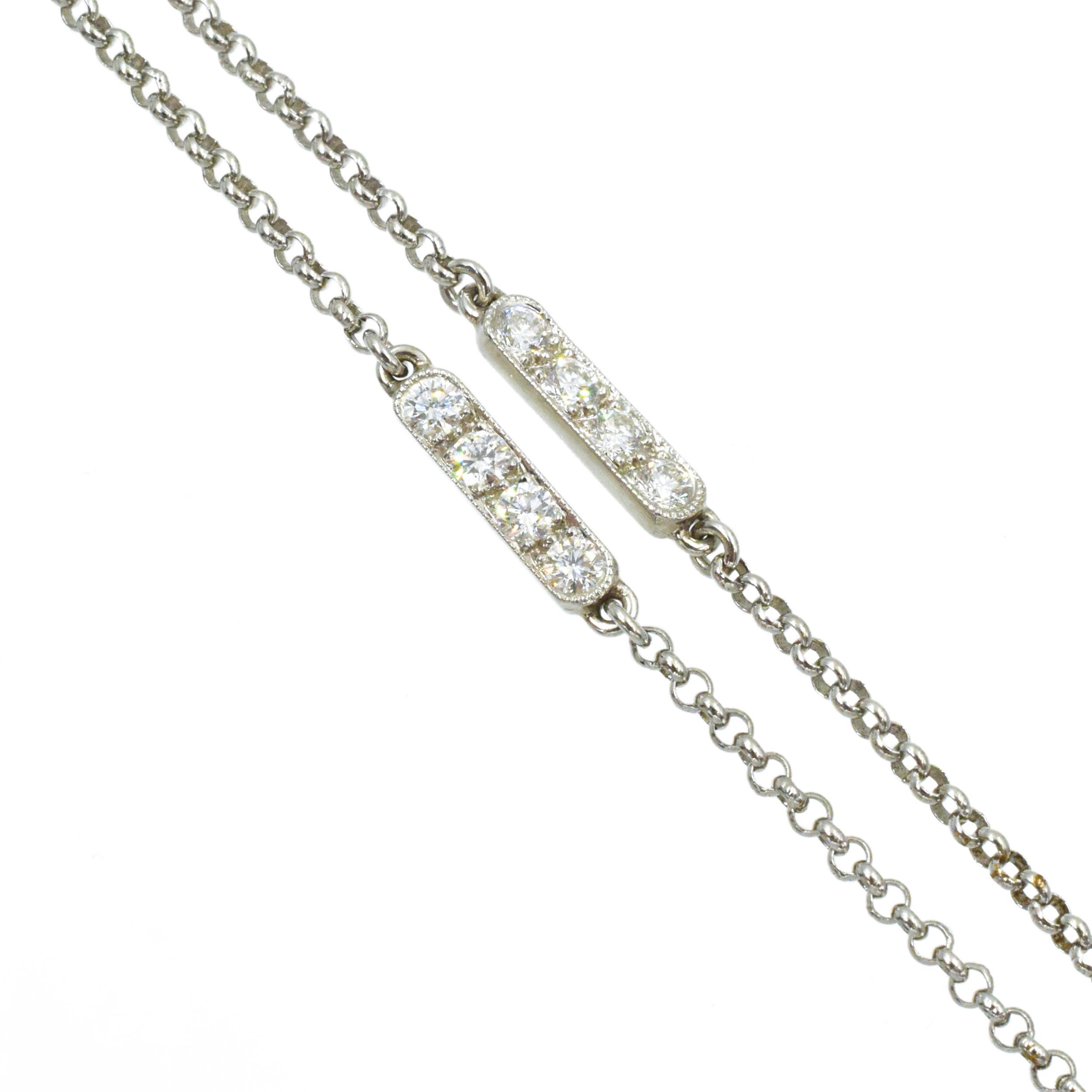 Women's Tiffany & Co. Diamond and Multi-Gem 'Magnolia' Pendant Necklace in Platinum