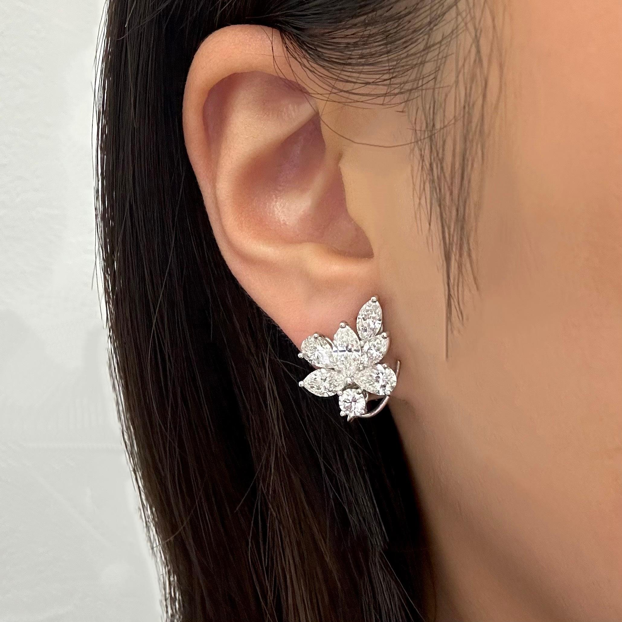 Tiffany & Co. Abnehmbare Ohrclips mit Diamanten und Perlen 2
